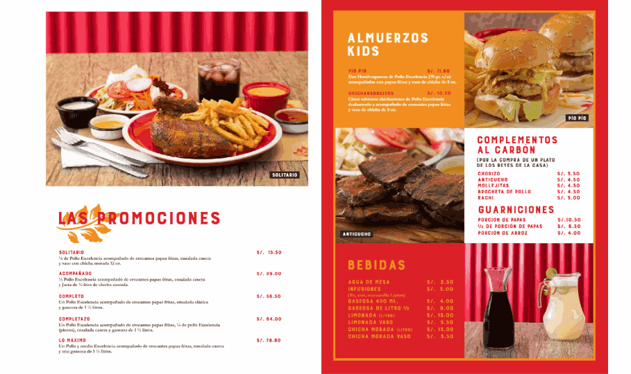 Excelencia menu — promociones