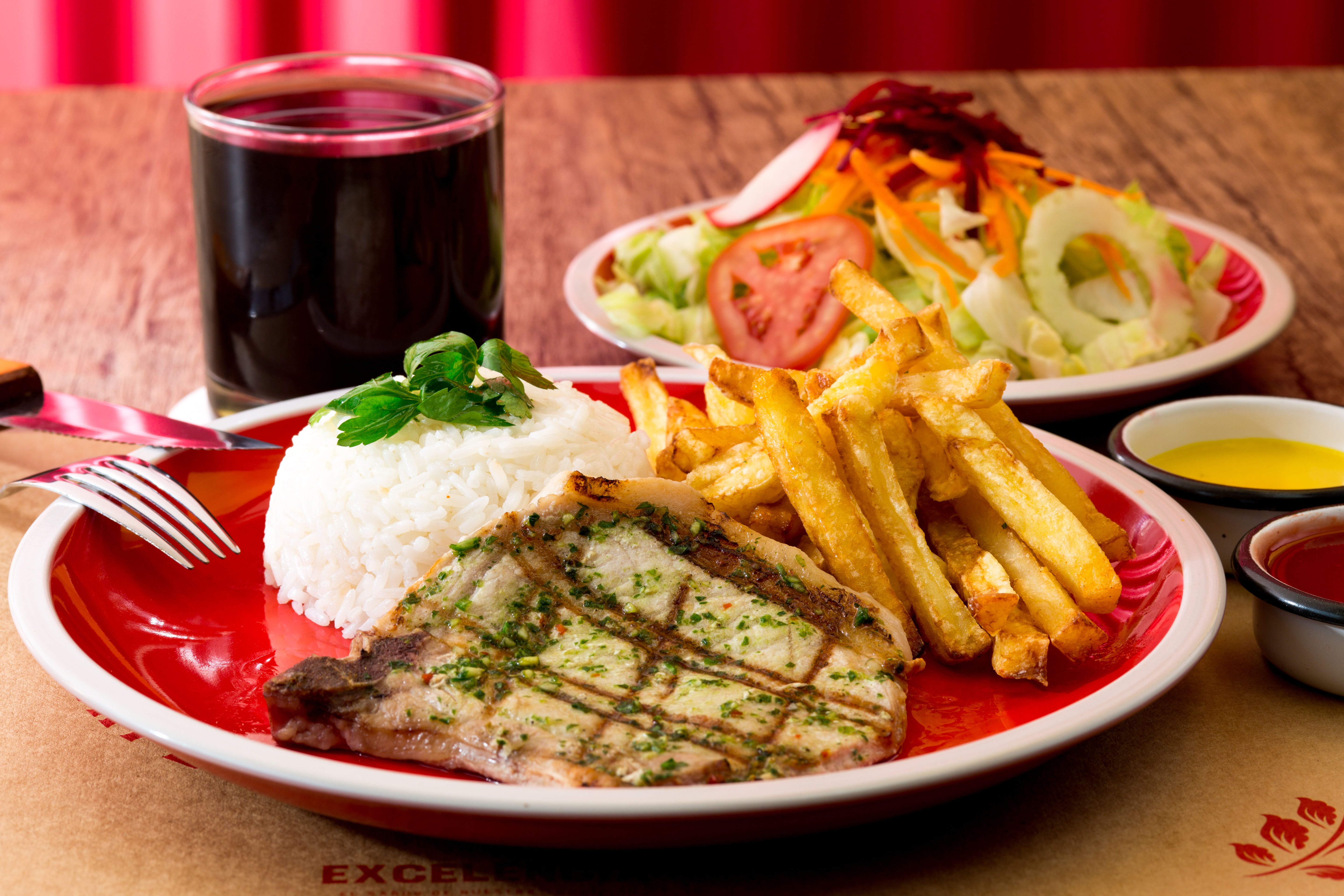 Grilled pork chop